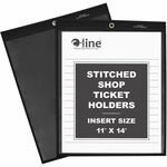C-line Shop Ticket Holders, Stitched, One Side Clear, 11 X 14, 25/bx, 45114