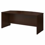 Bush Business Furniture Series C 72w Bow Front Desk Shell In Mocha Cherry