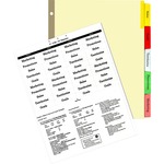 Kleer-fax Max-tabs Insertable Assorted Clear Tab Dividers