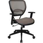 Office Star Space Latte Air Grid Seat & Back Deluxe Task Chair