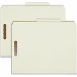 Smead 13723 Gray/green 100% Recycled Pressboard Colored Classification Folders