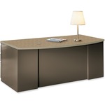 Mayline Csii C1971 Bowfront Desk With One Box/box/file Pedestal