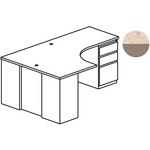 Mayline Csii C343l1 Left J Table Return With Box/box/file Pedestal