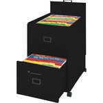 Mayline Mobilizers 9p620 Mobile Letter Size File Cart With Lid