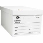 Business Source Lift-off Lid Med-dty Storage Box