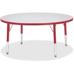 Berries Elementary Height Gray Top Color Edge Round Table