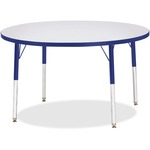 Berries Elem. Ht Gray Top Color Edge Round Table