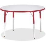 Berries Adult Gray Laminate Round Table