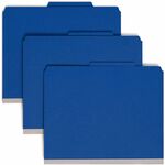 Smead 14200 Dark Blue Pressguard Classification File Folder With Safeshield Fasteners