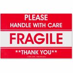 Tatco Fragile/handle With Care Shipping Label