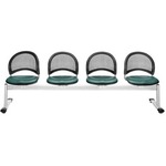 Ofm Moon 4-unit Beam Seating With 4 Vinyl Seats