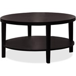 Worksmart Mrg12 Merge 36" Round Coffee Table In Solid Wood And Wood