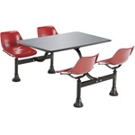 Ofm Cluster Table With Stainless Steel Top - 30" X 48"