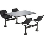 Ofm Cluster Table With Stainless Steel Top - 24" X 48"