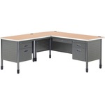 Ofm Mesa Series L-shaped Desk With Left Pedestal Return