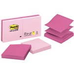 Post-it® Pop-up Notes, 3" X 3", Assorted Pink