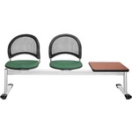 Ofm Moon 3-unit Beam Seating With 2 Seats & 1 Table