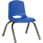 Early Childhood Resources 10" Stack Chair, Chrome Legs