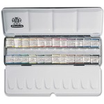 Schmincke Aquarell 24-color Half Pans Metal Box Set