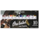 Grumbacher Oil 10-color Paint Set