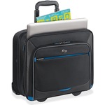 Solo Tech Carrying Case (roller) For 16" Notebook, Ipad, Tablet Pc, Digital Text Reader, Accessories - Black, Blue