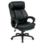 Worksmart Fl9097 Oversized Faux Leather Executive Chair With Padded Loop Arms