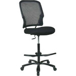 Office Star Big & Tall Double Dark Air Grid Back Drafting Chair With Black Mesh Seat