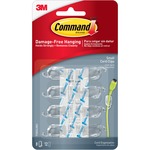 Command Clear Small Cord Clips W/clear Strips 17302clr