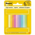 Post-it Page Markers, Assorted Bright Colors, 1/2 In X 2 In