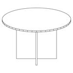 Eurotech 42" Round Table With Cross Base