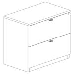 Eurotech 36 Wide Two Drawer Lateral File