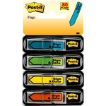 Post-it® Message Flags, 1/2", "sign And Date", Assorted Colors
