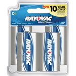 Rayovac 813-4f Mercury Free Alkaline Batteries, D 4 Pk