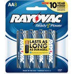 Rayovac 815-8cf Mercury Free Alkaline Batteries, Aa 8 Pk