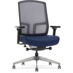 United Chair Management Mesh Back Chair, Chrome Accents, 3d Arms