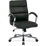 Worksmart Mid Back Executive Faux Leather Chair