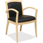 Osp Furniture Napa Maple Guest Chair With Full Cushion Back