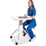 Ergonomic Versit Point Of Care Mobile Workstation With Built-in Seating