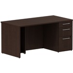 Bush Business Furniture 300 Series 60w X 30d Breakfront Desk With 3 Drawer Pedestal