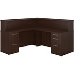 Bbf 300 Series 72w X 72d Reception Desk In L-station With 2dwr And 3 Dwr Pedestals