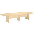 Bush Business Furniture 120l X 48w Boat Top Conference Table - Natural Maple