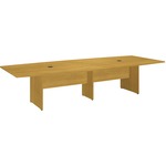 Bush Business Furniture 120l X 48w Boat Top Conference Table - Wood Base