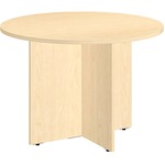 Bush Business Furniture 42 Round Conference Table - Wood Base In Natural Maple