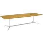 Bush Business Furniture 120l X 48w Boat Top Conference Table - Metal Base
