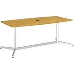 Bush Business Furniture 72l X 36w Boat Top Conference Table - Metal Base