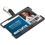Sicurix Rigid Plastic Horizontal Badge Reel Card Holder