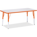 Jonti-craft Orange Edge Rectangle Table