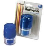 Oic Twin Pencil/crayon Sharpener W/cap