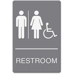 Headline U.s. Stamp & Sign Restroom/whchr Image Indoor Sign