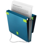 Samsill Trio 3-in-1 Organizer - Binder + Expanding File + File Hanging Clips-turquoise